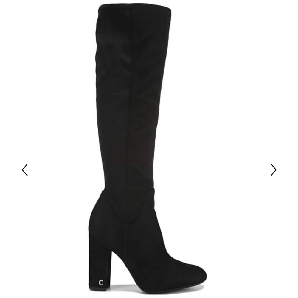 Black Suede Tall Boots